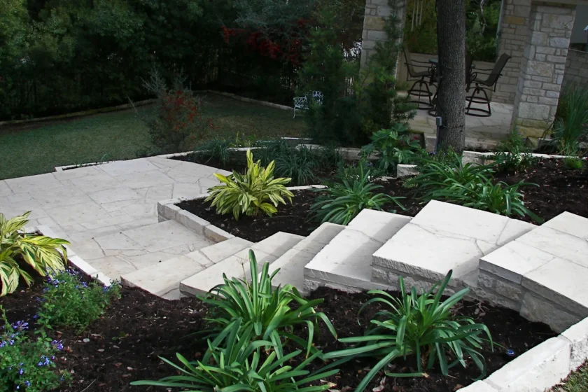 Hardscape Stairs and Landscaping in Austin